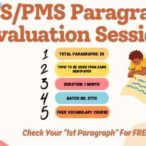 CSS/PMS PARAGRAPH EVALUATION SESSION