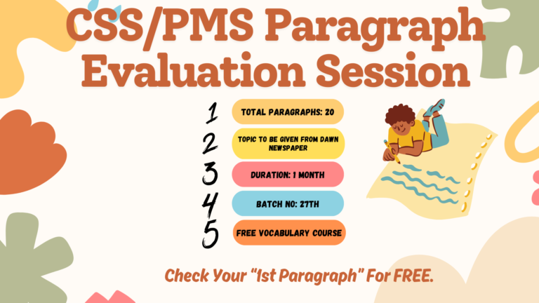 CSS/PMS PARAGRAPH EVALUATION SESSION