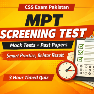 MPT Prep: Mock Tests and Past Paper MCQs